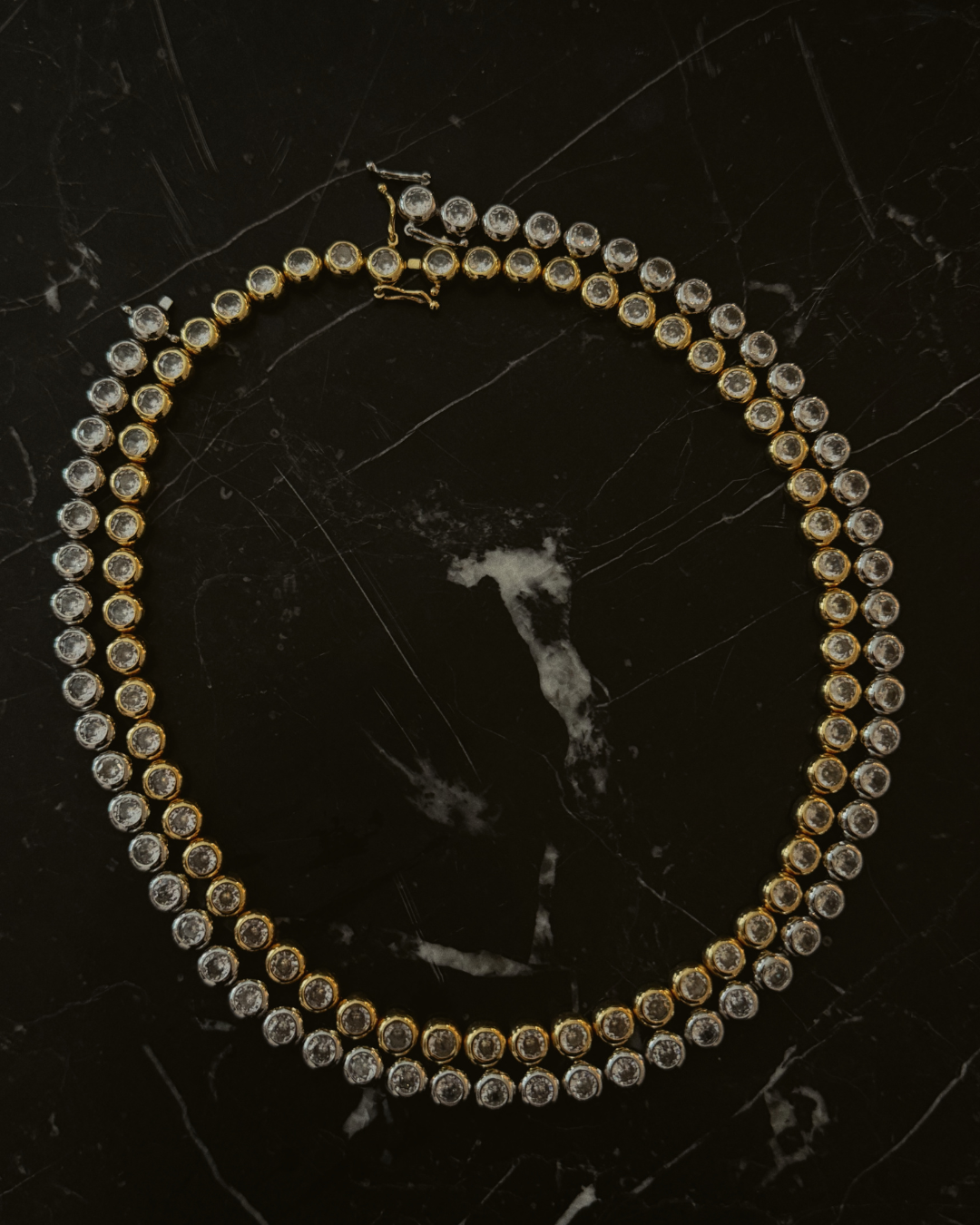 Diamante Bezel Necklace