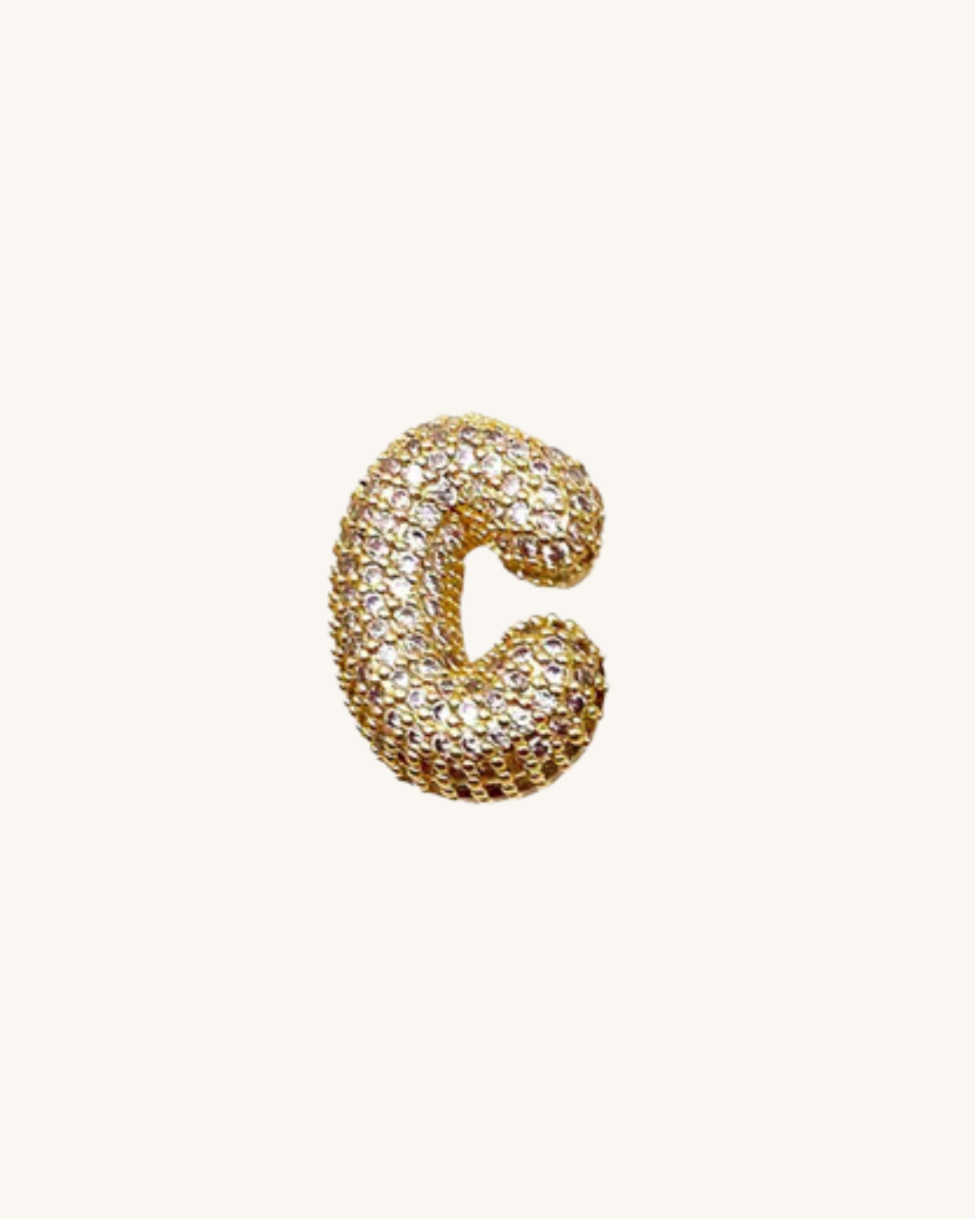 Diamante Initial Pendant Yellow Gold